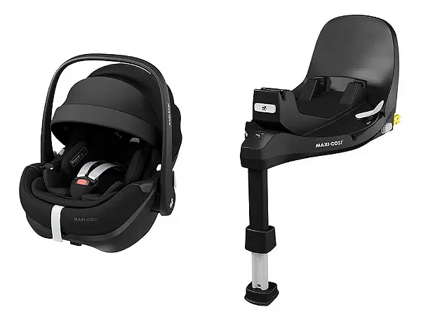 Bebê Conforto Pebble Com Base Familyfix 360 Pro² Maxi Cosi Cor Essential Black Liso