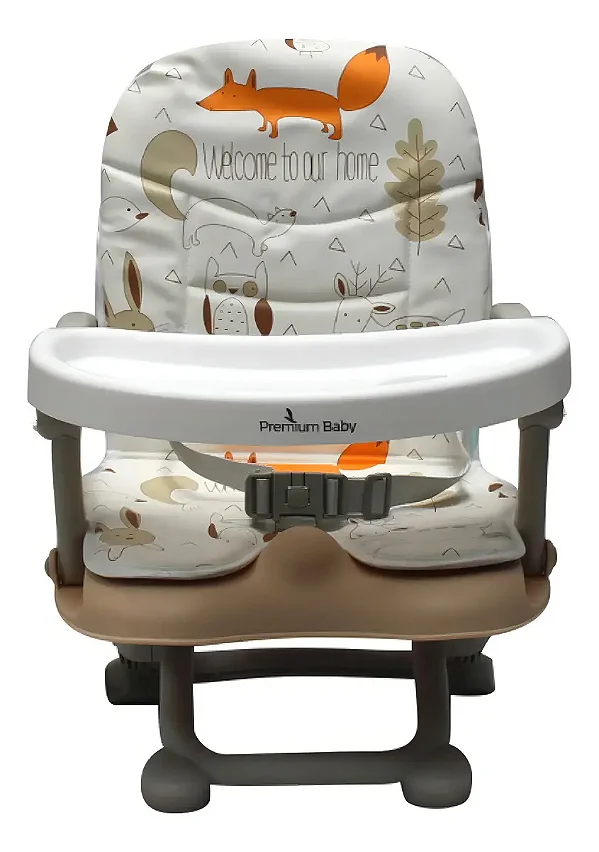 Cadeira De Alimentação Portátil Cloud Bege Fox Premium Baby