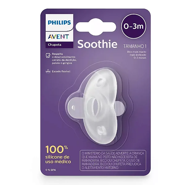 Chupeta Philips Avent Soothie Unitára 0-3 Meses