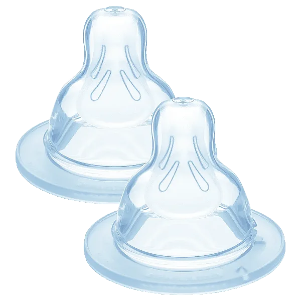 Bico 1 para Mamadeiras MAM - Fluxo Lento - 0+ meses - Embalagem Dupla