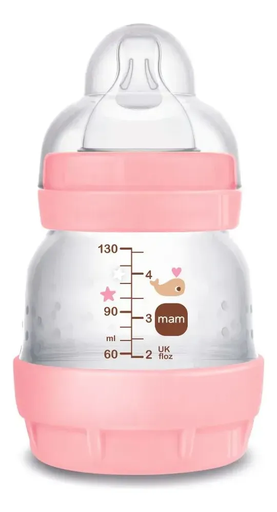Mamadeira Easy Start Mam – 130 Ml - Rosa