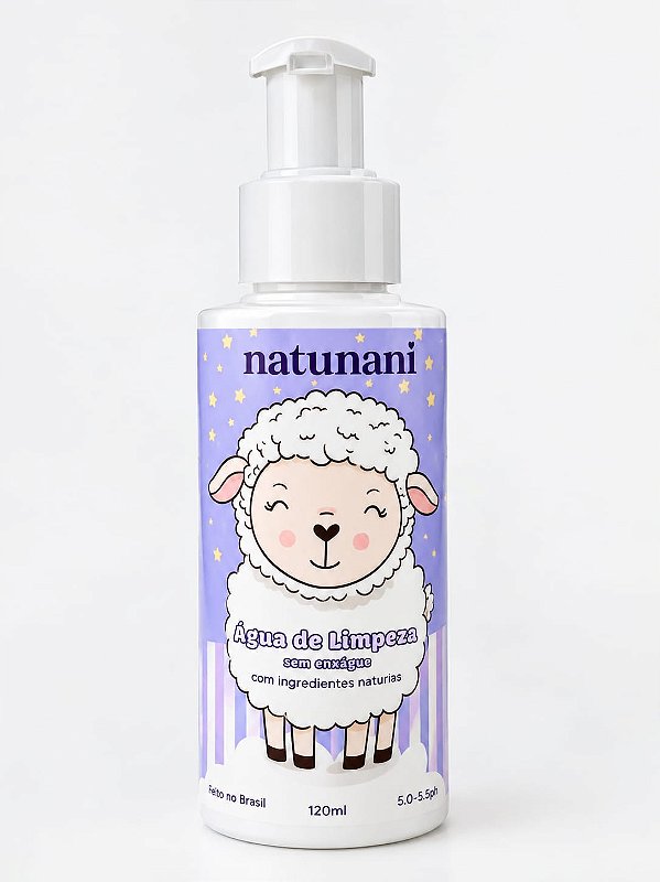 Água de Limpeza Sem Enxágue - 120ml / Natunani