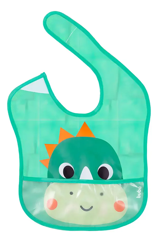 Babador Bebê Impermeável Para Alimentação Buba Zoo Dino - Buba