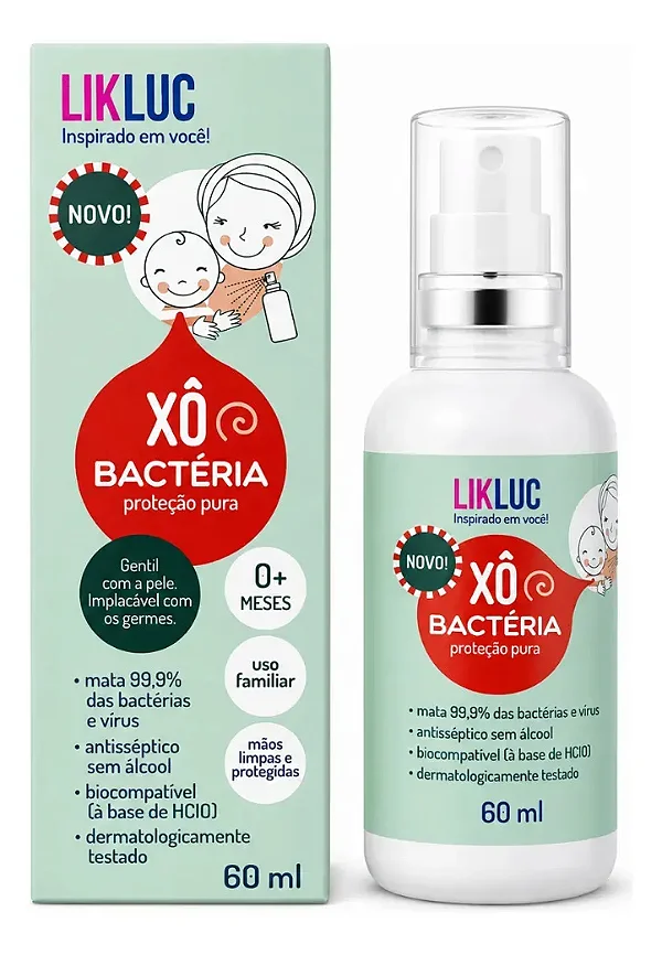 Xô Bactéria 0+ Higienizador antisséptico para bebês!