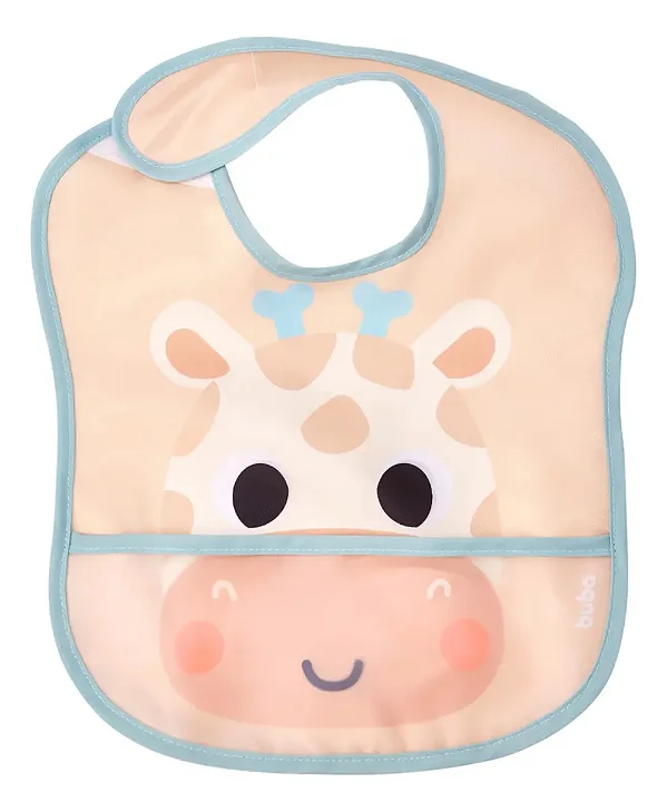 Babador Pega Migalhas Com Bolso Buba Zoo Girafa - Buba