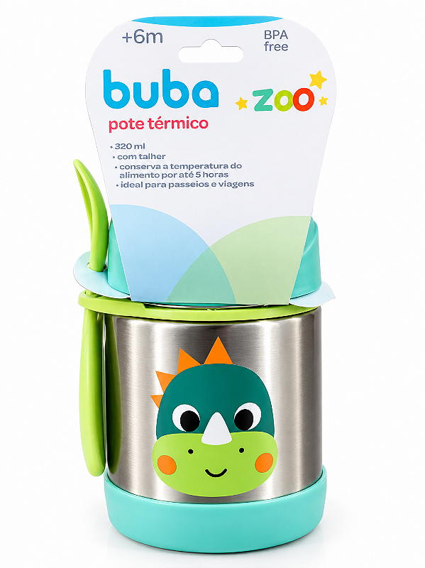 Pote Térmico Buba Zoo Dino 320 ml