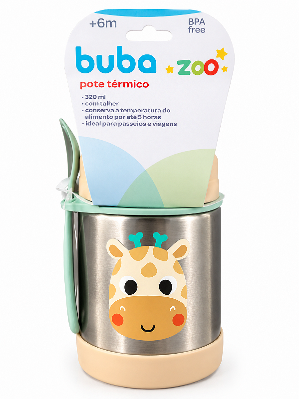 Pote Térmico Buba Zoo Girafa 320 ml
