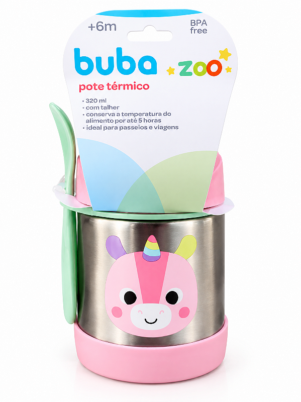 Pote Térmico Buba Zoo Unicórnio 320 ml