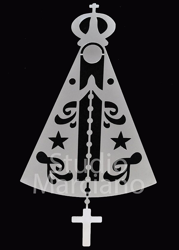 Nossa Senhora Aparecida Inox Para Túmulo (45cmx 0,3)