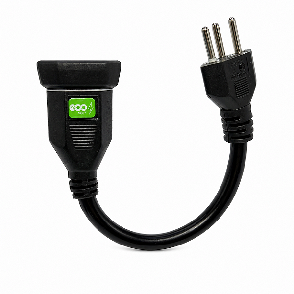 Cabo Adaptador Bivolt 20A x 10A Reforçado ECOVOLT