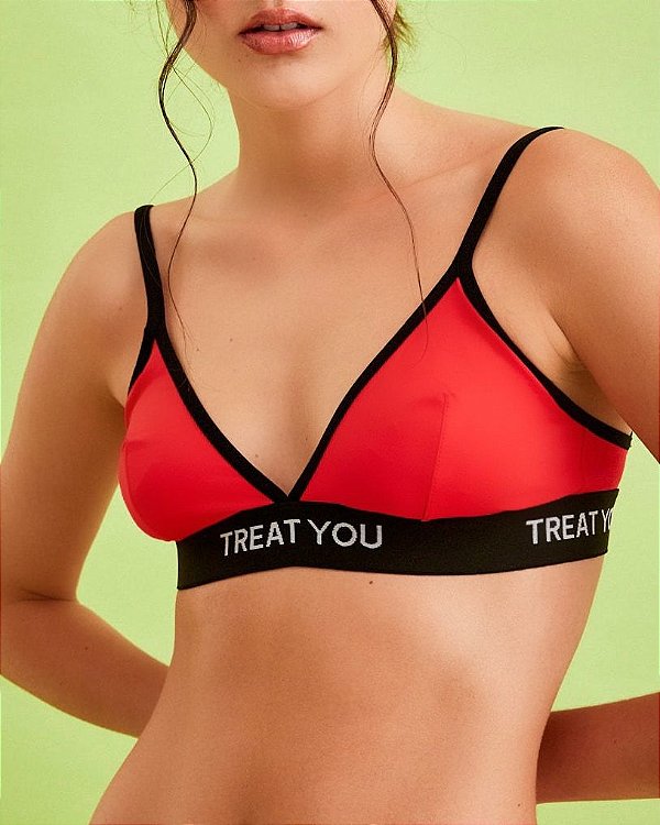 Top Sophie Vermelho - Treat You - Treat You  Tops, Calcinhas, Bodies,  Pijamas, Biquínis e mais