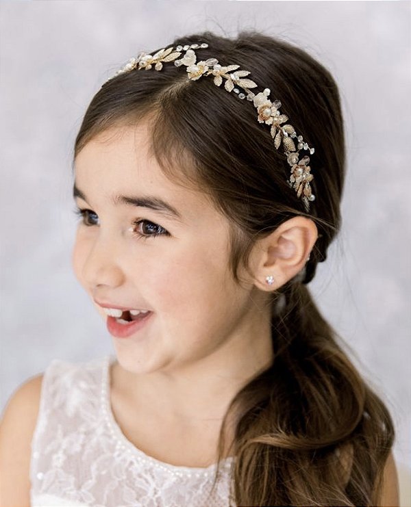 Tiara Dama de Honra dourada
