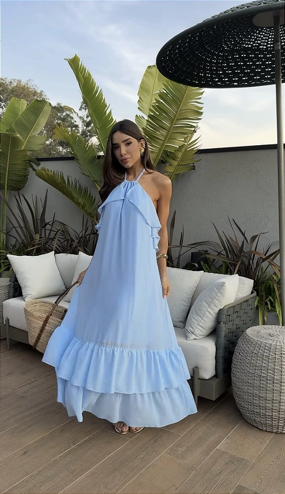 Vestido Sofia - longuete verde