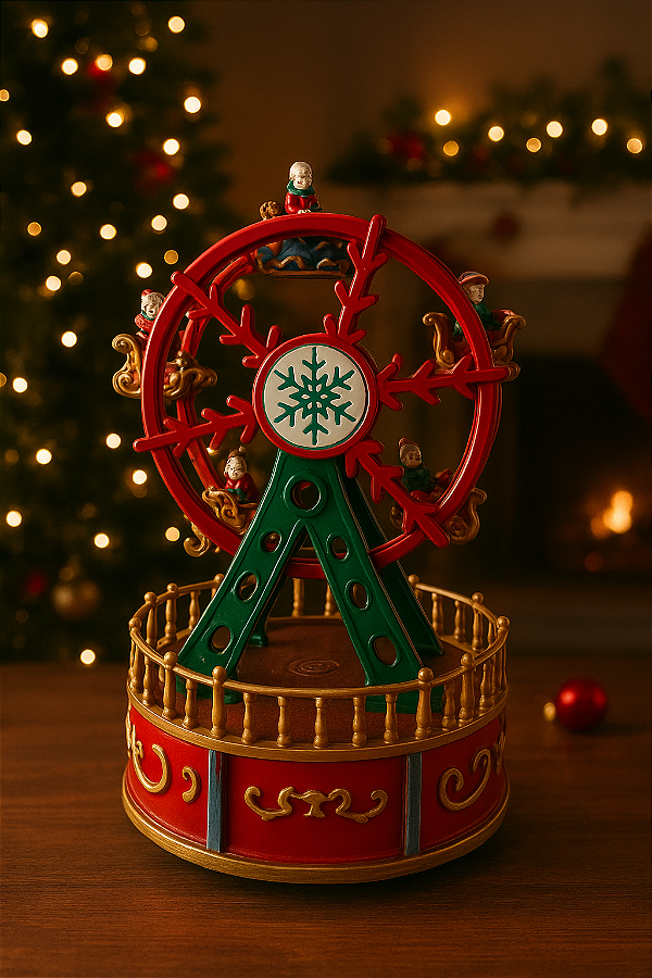 Roda gigante natalina para vila de natal