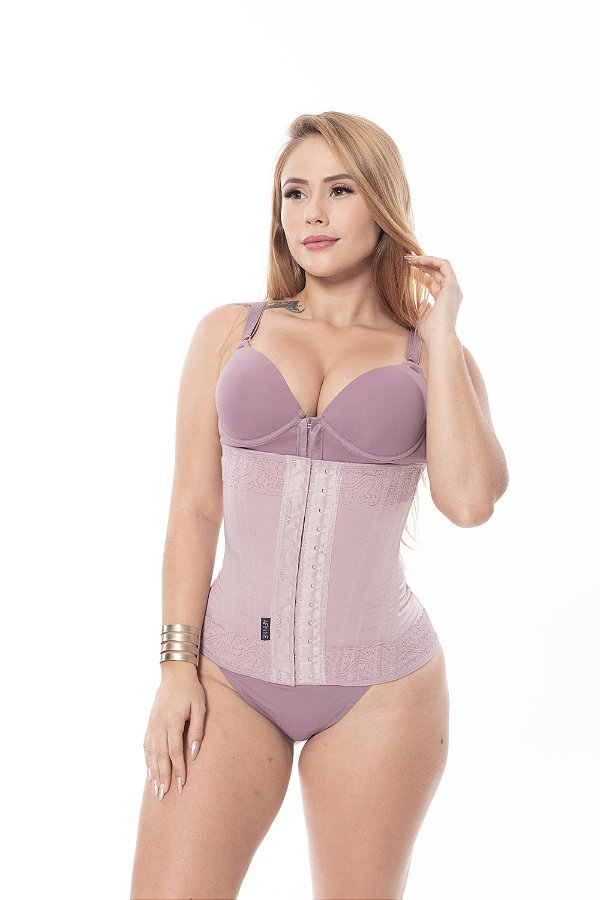 CINTA MODELADORA RENDADA (28cm) 12 BARBATANAS PREMIUM/177