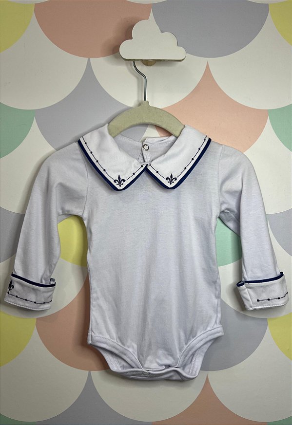 Body gola azul marinho