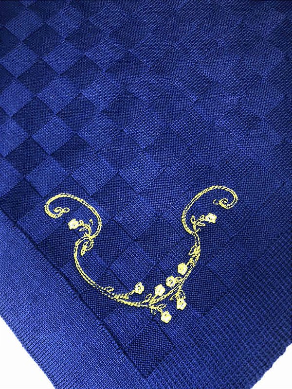 Manta Azul Royal Flor