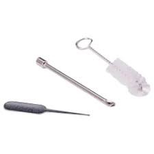 Kit de ferramentas 1 escova de limpeza+1 espatula de metal+1 pilão de metal