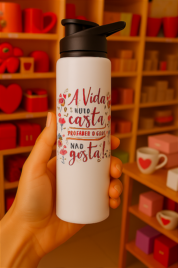 Squeeze de Alumínio 750ml Personalizada