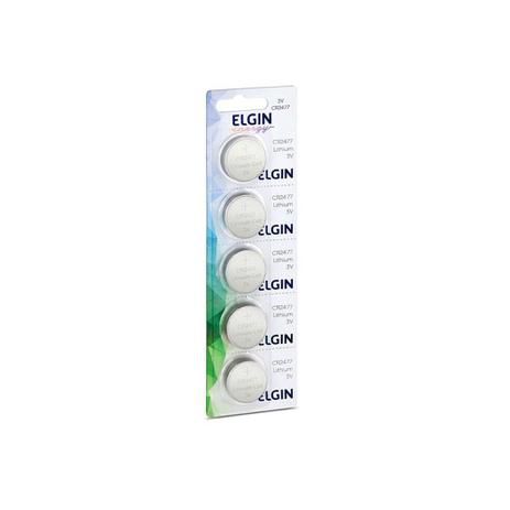 Bateria CR2477 Elgin Cartela com 5 Unidades