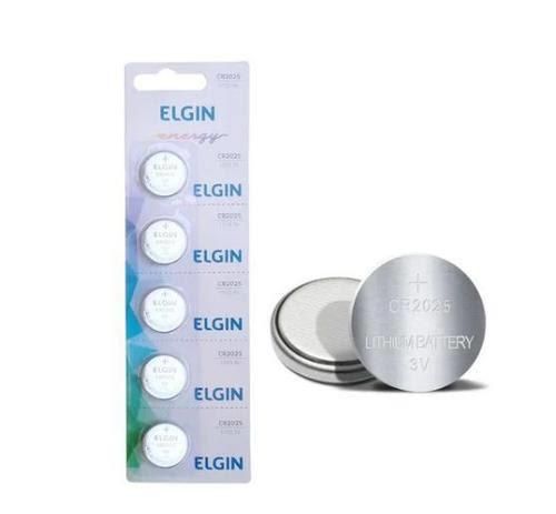 Bateria de Litio Elgin CR2025 Blister com 5 Unidades