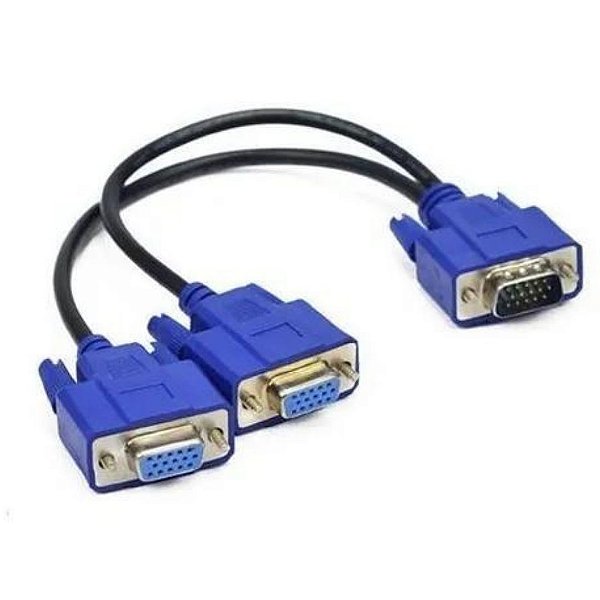 Cabo VGA Macho Para 2 VGA Fêmea IT-Blue LE-5514