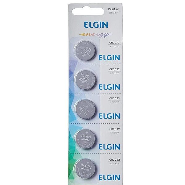 Bateria de Litio Elgin CR2032 Blister com 5