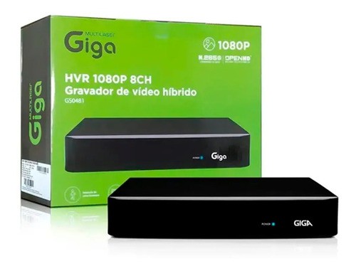 HVR 1080P 8 CANAIS SAIDA BNC GIGA GS0481