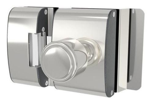Fechadura Elétrica P/ Porta De Vidro 12V AGL  PV200F1i CZ (Furo, 1 Folha, Abertura Interna)