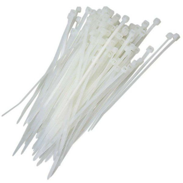 Abracadeira De Nylon 4,5 X 250MM Branca 100un
