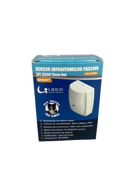 Sensor Infravermelho Passivo SPI8500 PET Imune