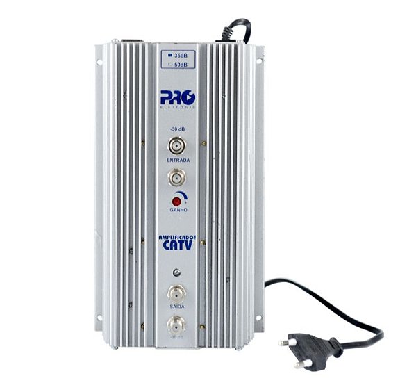 Amplificador de Potencia 35dB 1GHZ PQAP-6350G3 Pro Eletronic