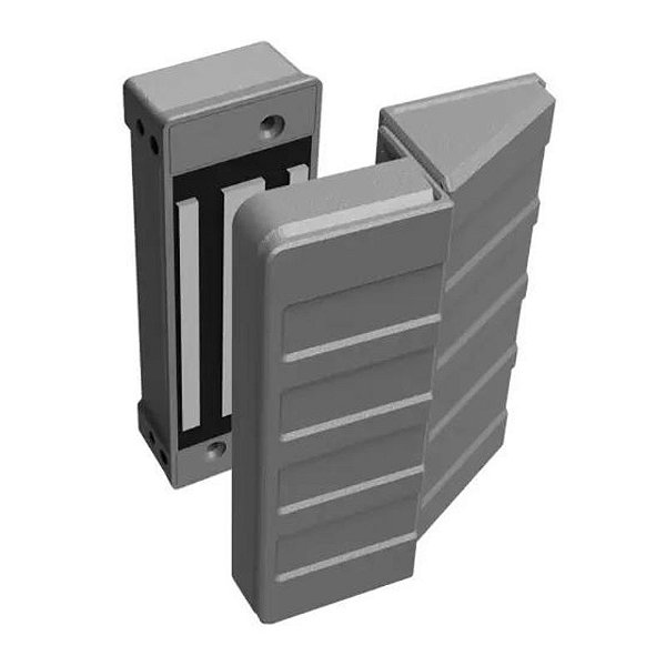 Fechadura Eletroima AL150 C/Sensor De Porta Cinza Agl