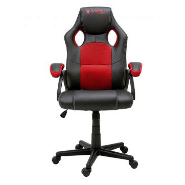 Cadeira Gamer Bright Ergonômica 602 Vermelh Estofamento Abs