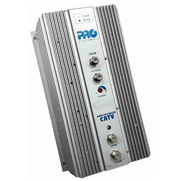Amplificador de Potencia 50dB 1GHZ PQAP-7500G3 Pro Eletronic