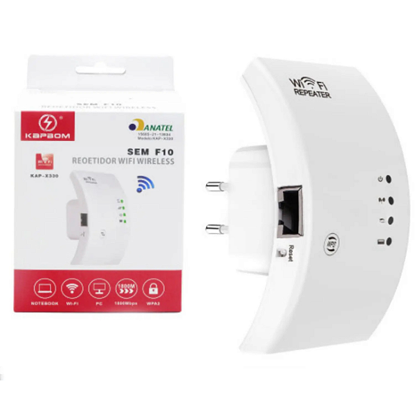 REPETIDOR DE SINAL WIFI KAPBOM KAP-X330 S/FIO