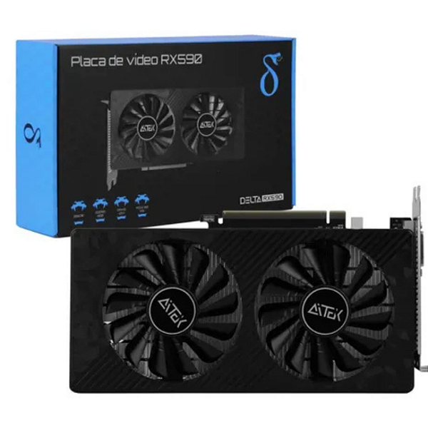 PLACA DE VIDEO RX590 AITEK DELTARX590 8GB/DDR5