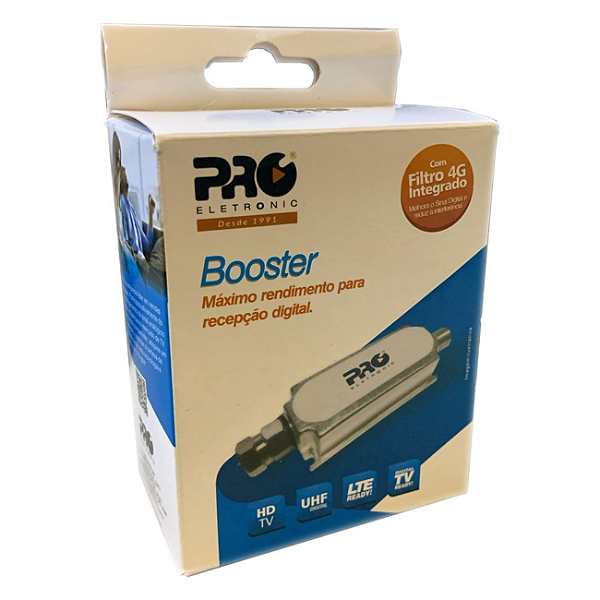 AMPLIFICADOR DE SINAL DE TV PQBT-400LTE PRO ELETRONIC