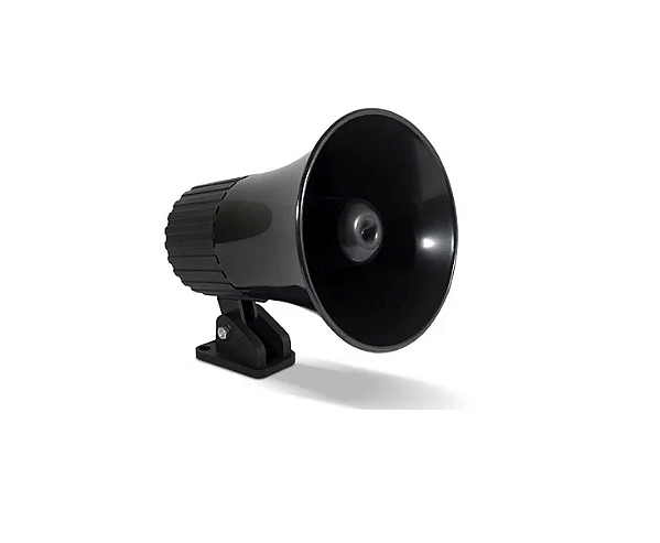 Sirene Corneta 20W 120DB Preta SB-12 Morey