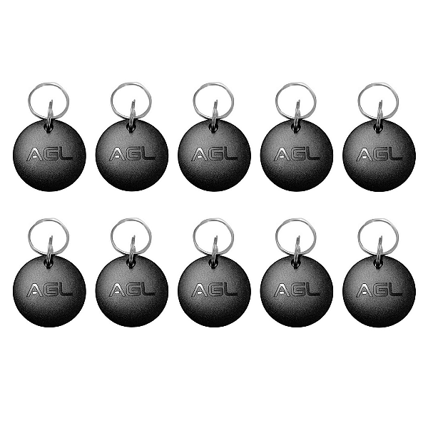 Kit C/10 Unidades Chave Digital Tag Rfid 125khz Agl Chaveiro