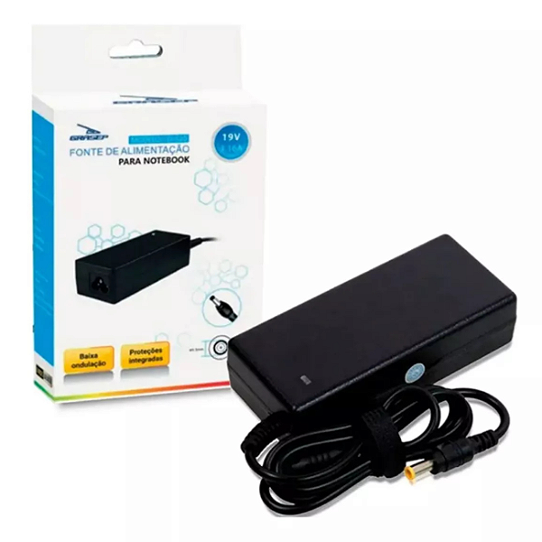 Fonte de Alimentação Notebook Compatível c/Samsung 19V 3.16A