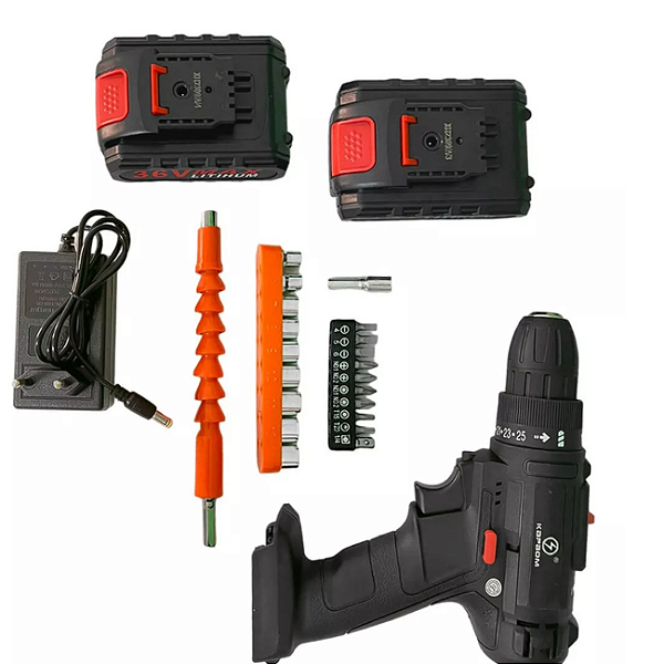 FURADEIRA/PARAFUSADEIRA SEM FIO RECARREGAVEL KA-1399