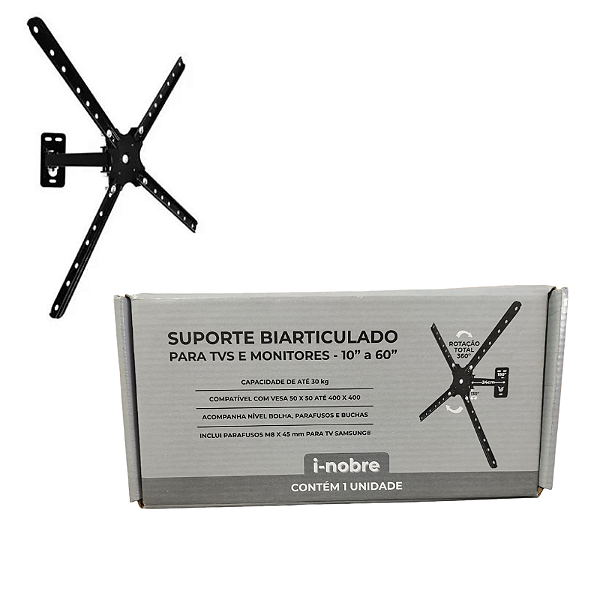 Suporte Biarticulado Para TVs 10‘‘ a 60‘‘ I-nobre