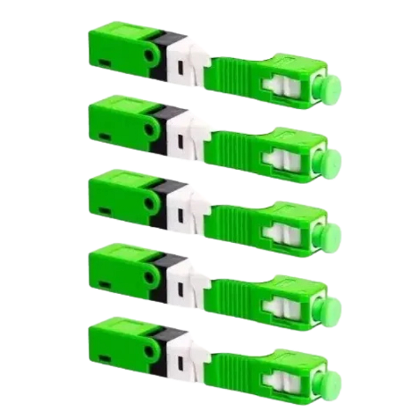 5 Unidades Conector Click Rápido Fibra Óptica