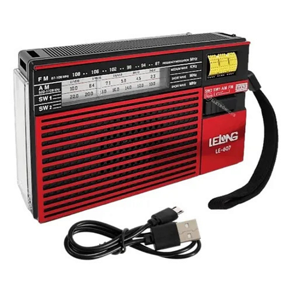 RADIO FM / AM / SW1-2 LANTERNA / BATERIA RECARREGAVEL