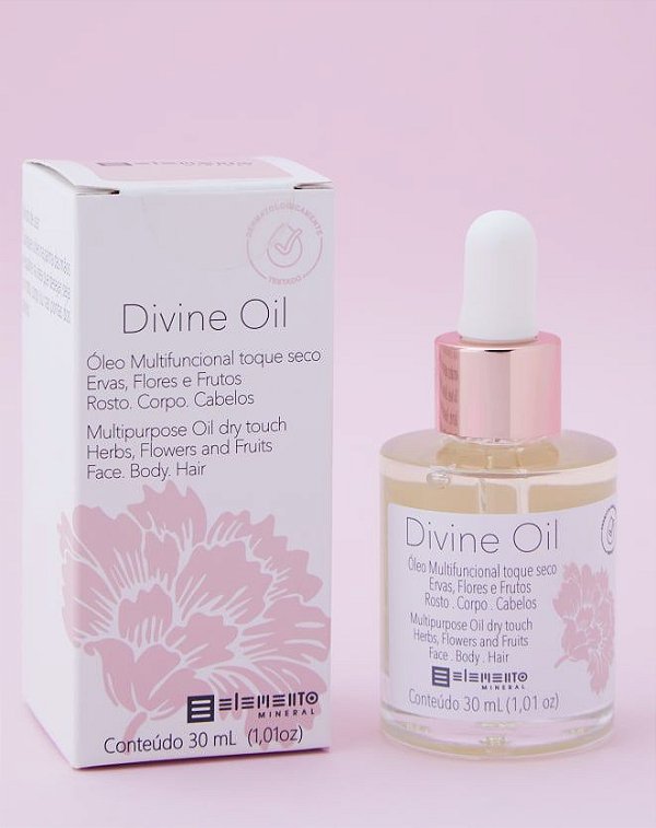 Elemento Mineral Óleo Multifuncional Divine Oil Rosto Corpo E Cabelo Farmácia Belladona 