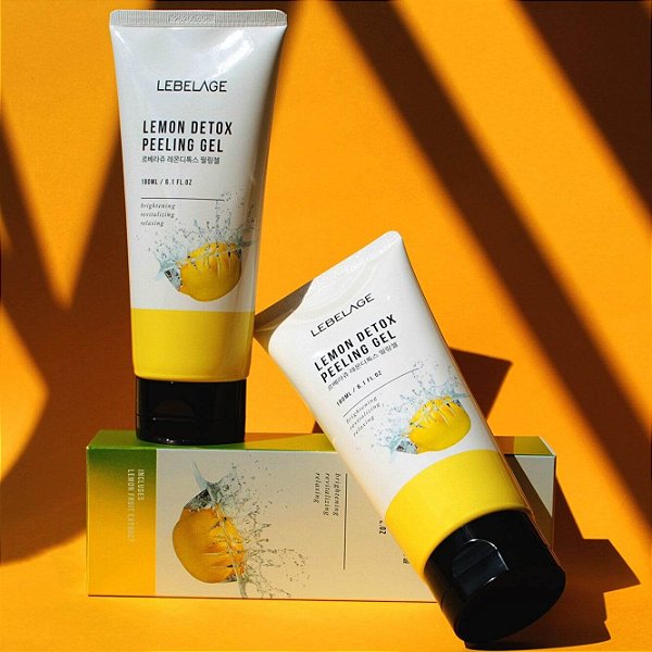 Esfoliante Facial Lemon Detox Peeling Gel de Limão Lebelage 180ml