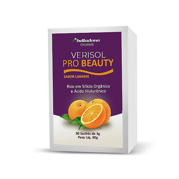 Colágeno Verisol Pro Beauty - 30 Sachês sabor Laranja