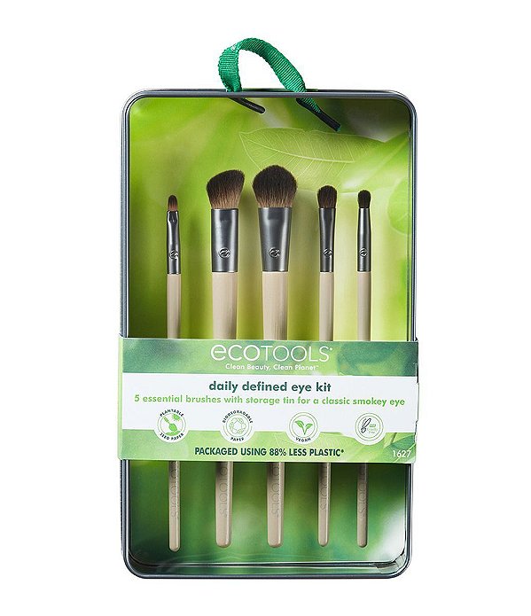 Kit com 5 Pincéis Para os Olhos com Estojo - ECOTOOLS