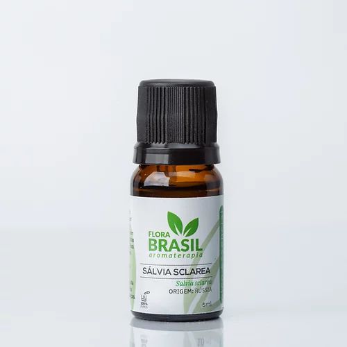 Óleo Essencial Sálvia Sclarea 5ml - Flora Brasil (PRODUTO SEM CAIXA)